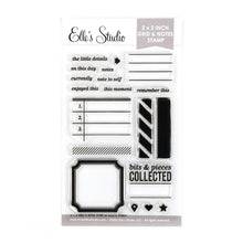 Load image into Gallery viewer, Elle's Studio | 2 x 2 inch Grid &amp; Notes 4 x 6 inch Stamp