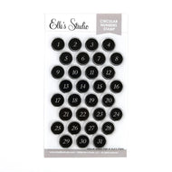 Elle's Studio | Circular Numbers 4 x 6 inch Stamp