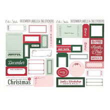 Load image into Gallery viewer, Elle's Studio | December Labels &amp; Tag Cardstock Stickers