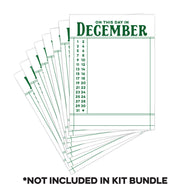 Elle's Studio | On This Day In December 3x4 inch Journaling Tags - Green