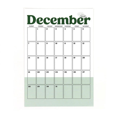 Elle's Studio | Document December 2025 Cardstock Calendar