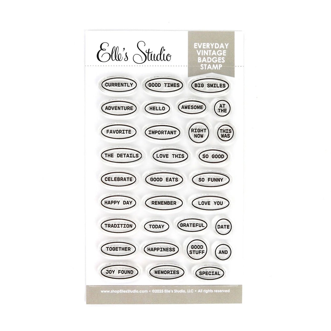 Elle's Studio | Everyday Vintage Badges Stamp