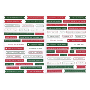 Elle's Studio | Holiday Phrase Cardstock Stickers