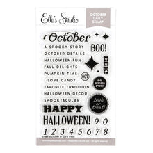 Load image into Gallery viewer, Elle's Studio | October Daily 4 x 6 Stamp