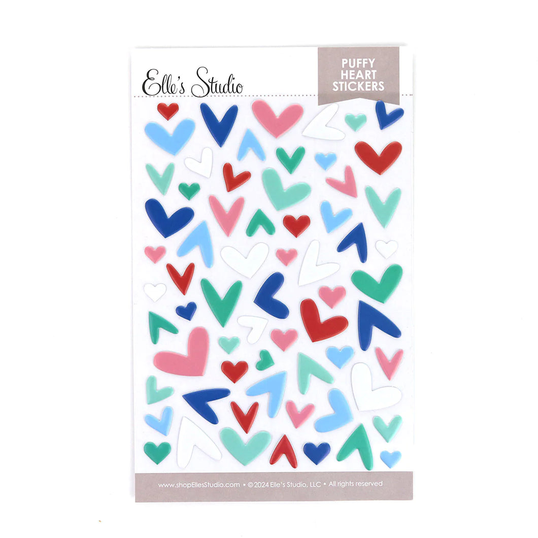 Elle's Studio | Winter Puffy Heart Stickers