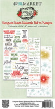 Load image into Gallery viewer, 49 &amp; Market | Evergreen Season - Sentiments Rub-Ons