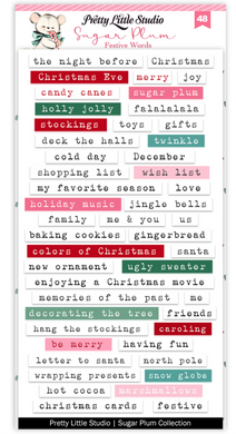 Pretty Little Studio | Sugar Plum - Festive Word Stickers