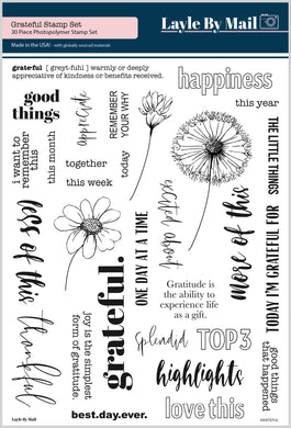 Grateful 6x8 Stamp Set