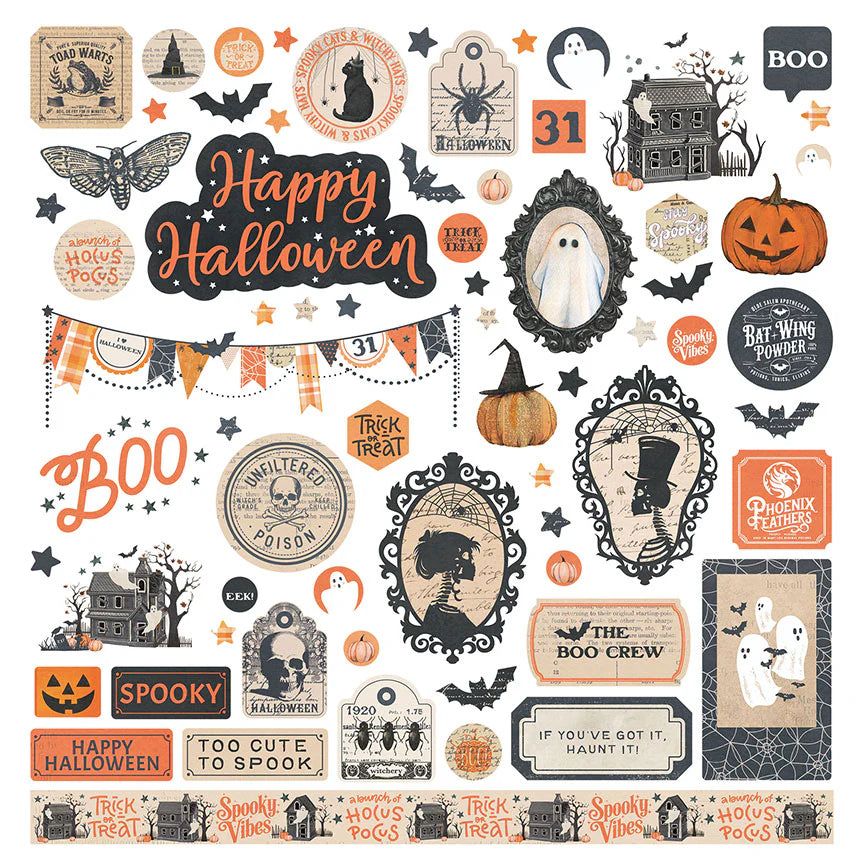 Photoplay | Halloween Junque - 12x12 Cardstock Stickers
