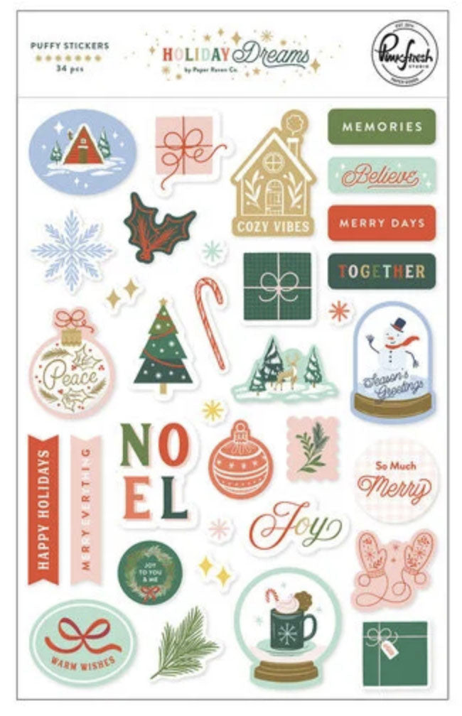 Holiday Dreams | Puffy Stickers