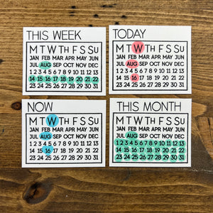 Perpetual Calendar 3x4 Stamp Set