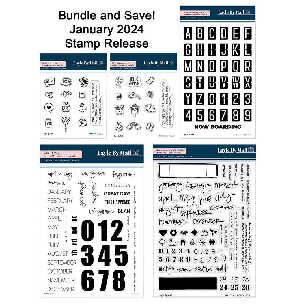 January 2025 Stamp Release Bundle Layle By Mail