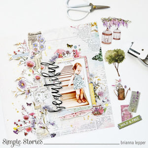 Simple Stories | Simple Vintage Meadow Flowers Collection | Sticker Book