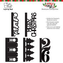 Load image into Gallery viewer, Digital Cut Files | Holly Days - Set of (5) TN Size Designs