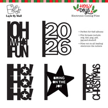 Load image into Gallery viewer, Digital Cut Files | Holly Days - Set of (5) 6x8 Size Designs