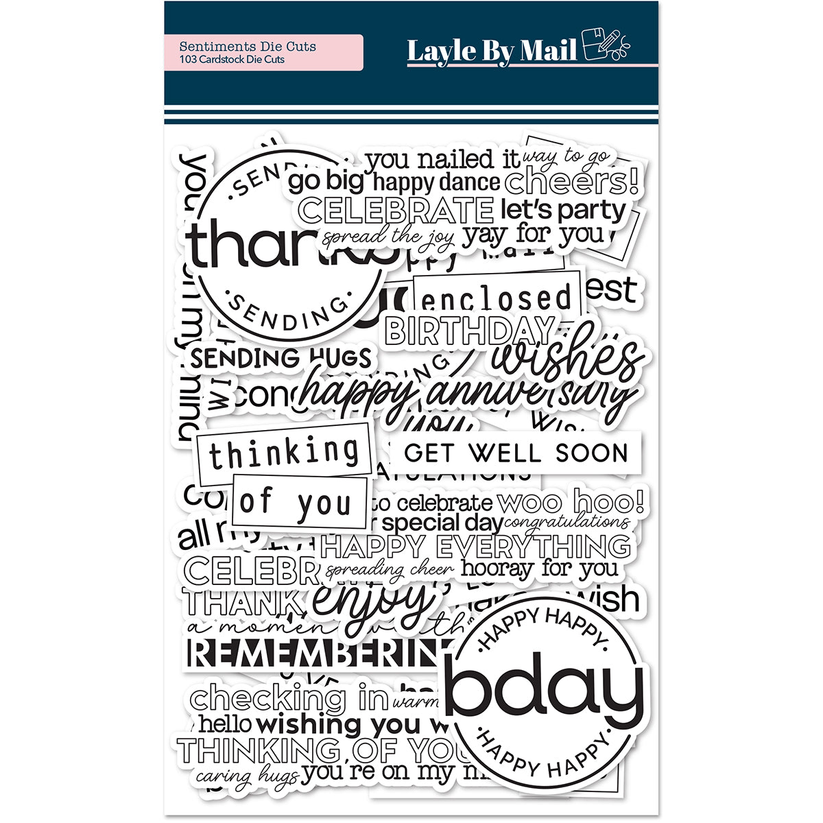 Layle By Mail | Sentiments Die Cuts