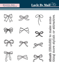 Load image into Gallery viewer, List Builder | Mini Icons - Bows 3x3 Stamp Set