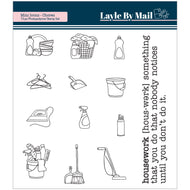 List Builder | Mini Icons - Chores 3x3 Stamp Set