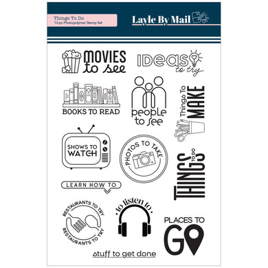 Things To Do - 5x7 Stamp Set