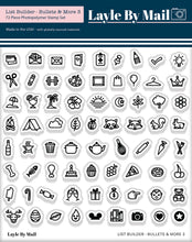 Load image into Gallery viewer, List Builder - Bullets &amp; More 3 -  4x4 Stamp Set