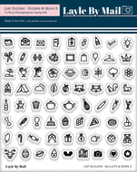 List Builder - Bullets & More 3 -  4x4 Stamp Set