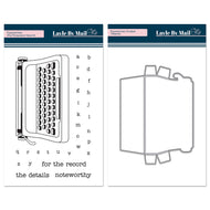 Typewriter Stamp & Pocket Metal Die Bundle