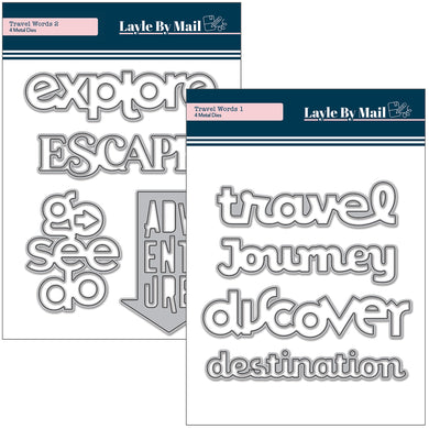 Travel Words Die Bundle