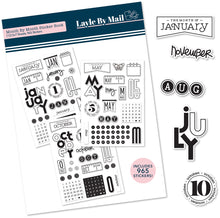 Load image into Gallery viewer, Layle By Mail | Month by Month - Sticker Book
