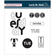 Load image into Gallery viewer, Days of the Week - Tuesday - 4x4 Stamp Set