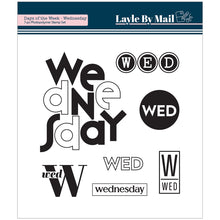 Load image into Gallery viewer, Days of the Week - Wednesday - 4x4 Stamp Set