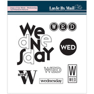 Days of the Week - Wednesday - 4x4 Stamp Set
