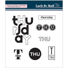 Load image into Gallery viewer, Days of the Week - Thursday - 4x4 Stamp Set