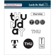 Days of the Week - Thursday - 4x4 Stamp Set