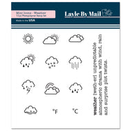 List Builder | Mini Icons - Weather 3x3 Stamp Set