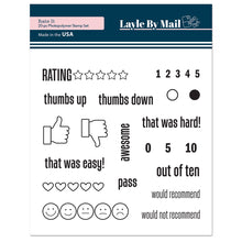 Load image into Gallery viewer, Layle By Mail | Rate It! - 4x4 Stamp Set