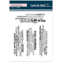 Load image into Gallery viewer, Stacked Word Art - 4x5 Stamp Set