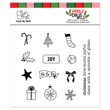 Load image into Gallery viewer, Layle By Mail | Holly Days - Mini Icons 3x3 Stamp Set
