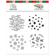Layle By Mail | Holly Days - Textures 4x4 Stamp Set