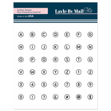 Load image into Gallery viewer, Layle By Mail | Letter Beads - 4x4 Stamp Set