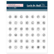 Layle By Mail | Letter Beads - 4x4 Stamp Set