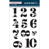 By the Numbers - Allison - 4x6 Stamp Set