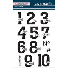 Load image into Gallery viewer, By the Numbers - Layle - 4x6 Stamp Set