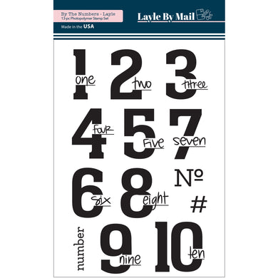 By the Numbers - Layle - 4x6 Stamp Set
