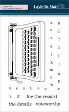 Load image into Gallery viewer, Layle By Mail | Typewriter Stamp