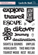 Travel Words - 6x8 Stamp Set