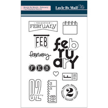 Load image into Gallery viewer, Month by Month - February - 4x6 Stamp Set