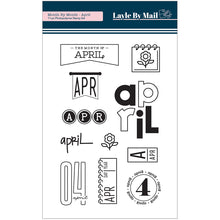 Load image into Gallery viewer, Month by Month - April - 4x6 Stamp Set