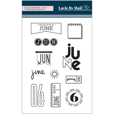 Month by Month - June - 4x6 Stamp Set