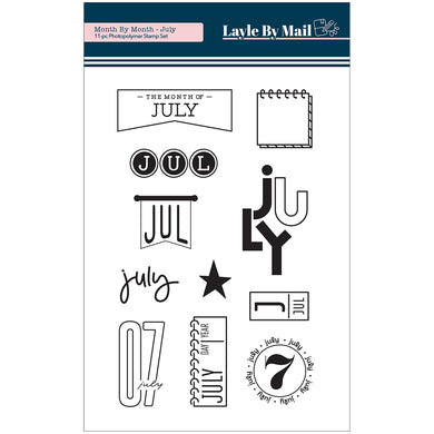 Month by Month - July - 4x6 Stamp Set
