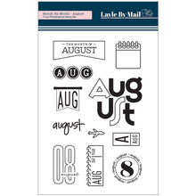 Load image into Gallery viewer, Month by Month - August - 4x6 Stamp Set